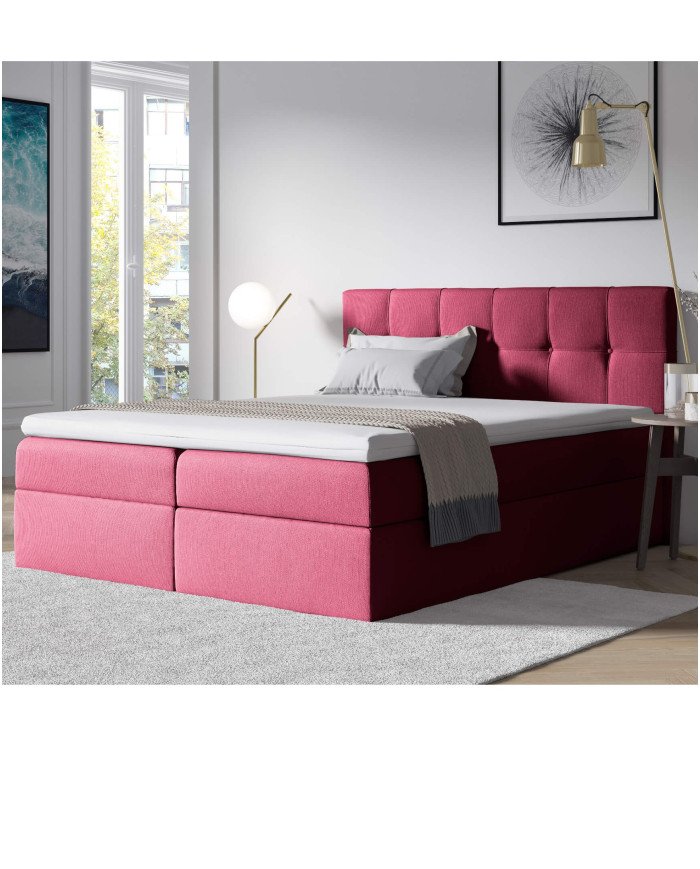 Emporio continental bed 120x200, upholstered, mattress, mattress cover, container - Image 2