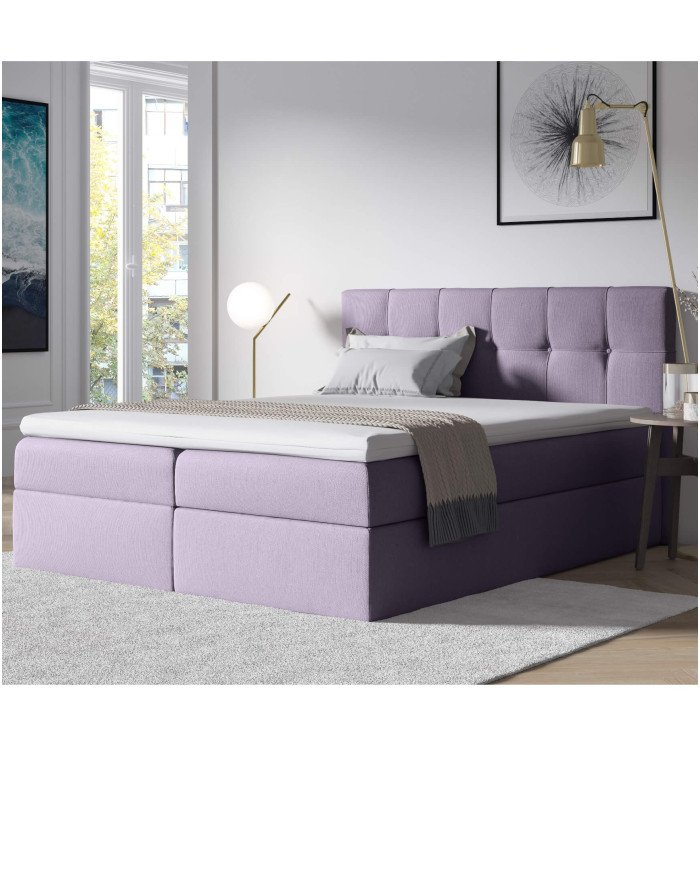 Emporio continental bed 120x200, upholstered, mattress, mattress cover, container