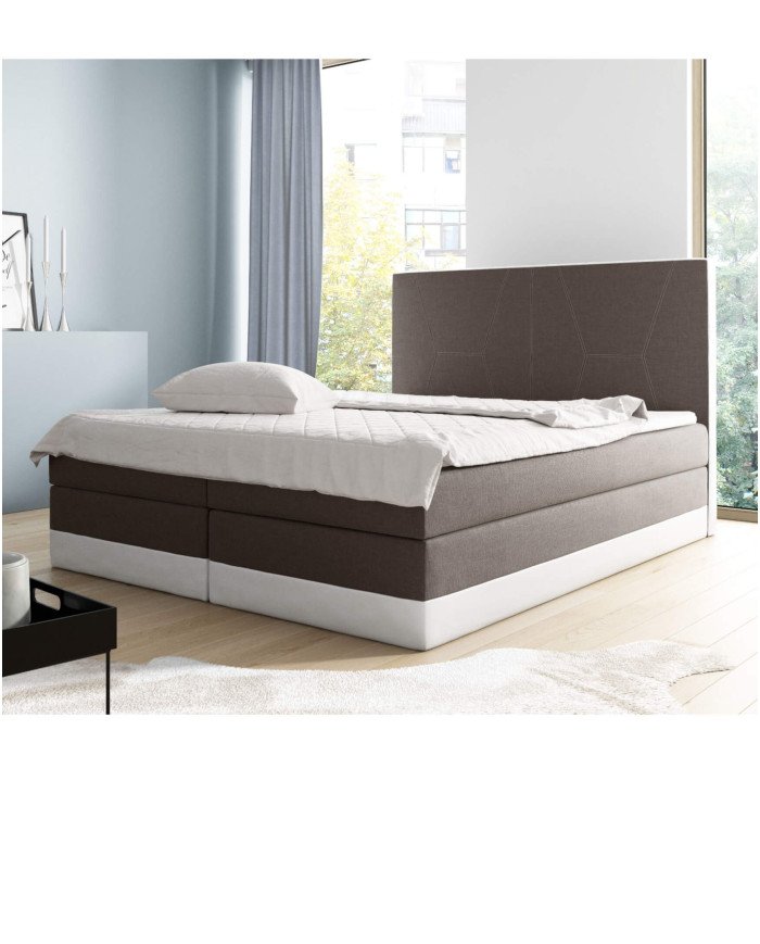 Enzo continental bed 160x200, upholstered, mattress, mattress cover, container - Image 3