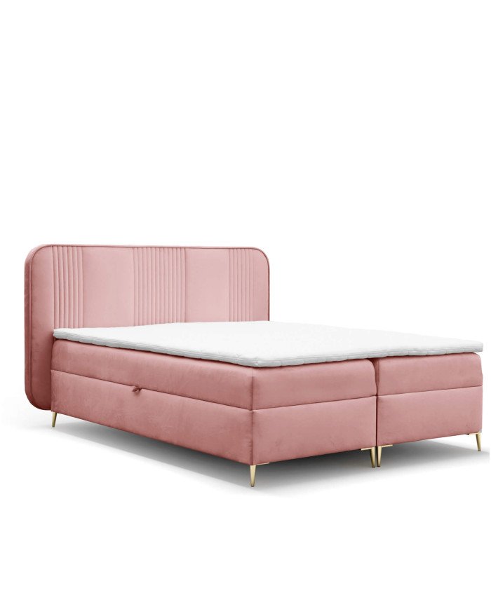 Fandy continental bed 140x200, upholstered, mattresses, mattress topper, container - Image 3