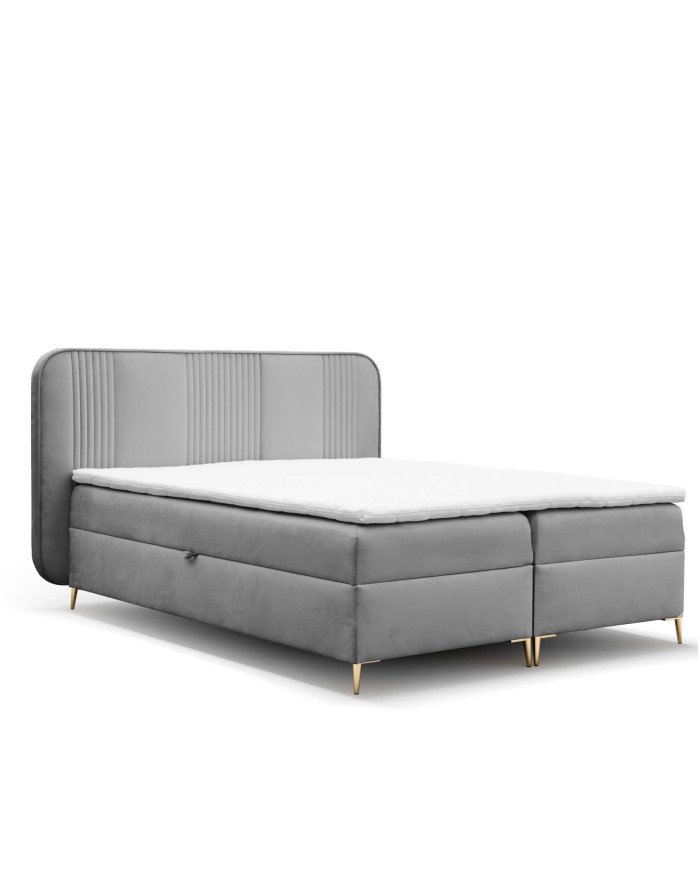 Fandy continental bed 140x200, upholstered, mattresses, mattress topper, container - Image 7