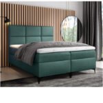 "Fava" continental bed 140x200, upholstered, mattress, mattress cover, container