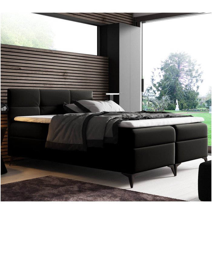 Figaro continental bed 200x200, upholstered, mattress, mattress cover, container