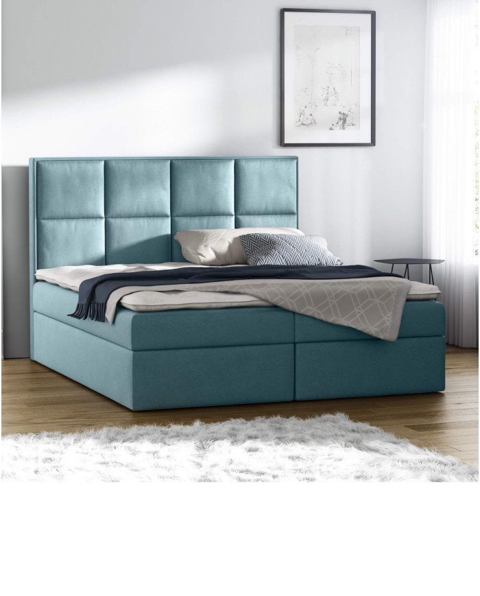 Galaxy continental bed 160x200, upholstered, mattress, mattress cover, container - Image 2