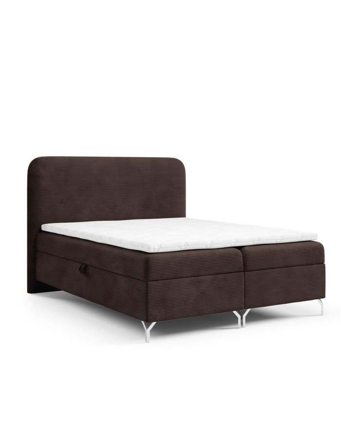 Gomez continental bed 120x200, upholstered, mattresses, mattress with cover, container - Image 3