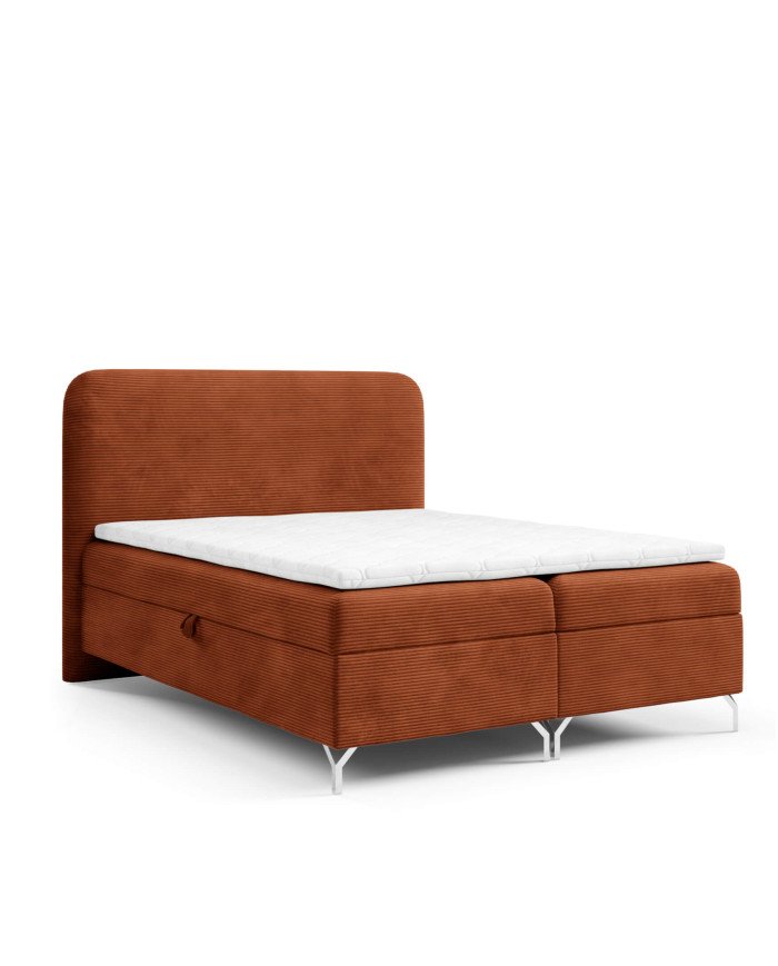 Gomez continental bed 120x200, upholstered, mattresses, mattress with cover, container