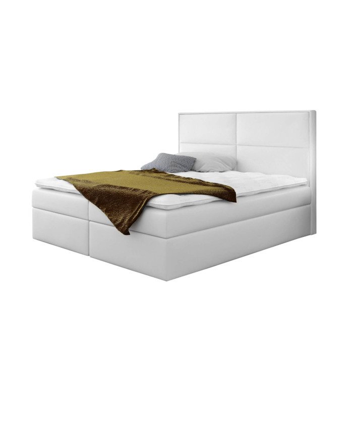 Grand continental bed 140x200, upholstered, mattress, mattress cover, container
