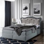 Gusto continental bed 140x200, upholstered, mattress, mattress cover, container