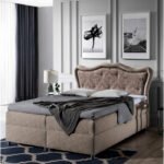 Gusto continental bed 160x200, upholstered, mattress, mattress cover, container