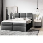Ginger continental bed 120x200, upholstered, mattress, mattress cover, container