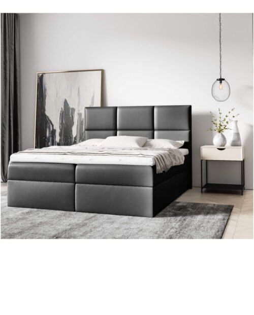 Ginger continental bed 120×200, upholstered, mattress, mattress cover, container