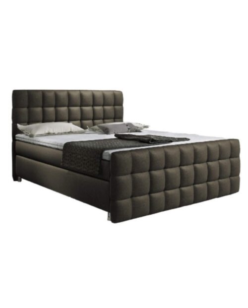 Imperia continental bed, 140×200 cm, upholstered, with pocket spring mattress, top mattress
