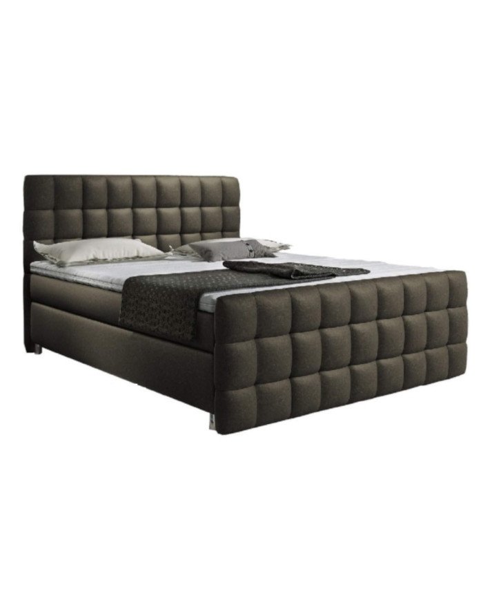 Imperia continental bed, 160x200 cm, upholstered, with pocket spring mattress, top mattress