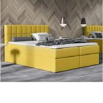 Kardamon continental bed 120x200, upholstered, mattress, mattress cover, container