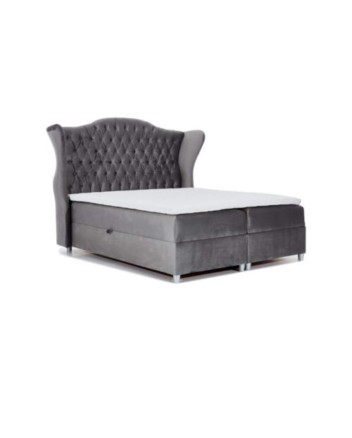 Livia continental bed 120×200, upholstered, mattress, mattress cover, container