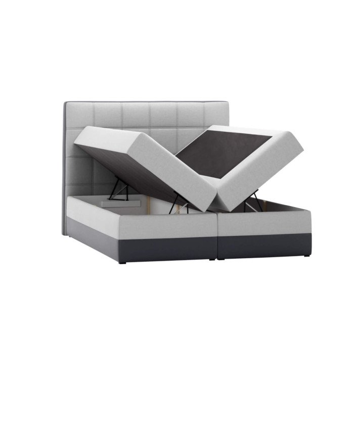 Lorice continental bed 120x200, upholstered, mattress, mattress cover, container - Image 6