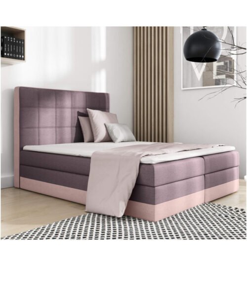 Lorice continental bed 120×200, upholstered, mattress, mattress cover, container