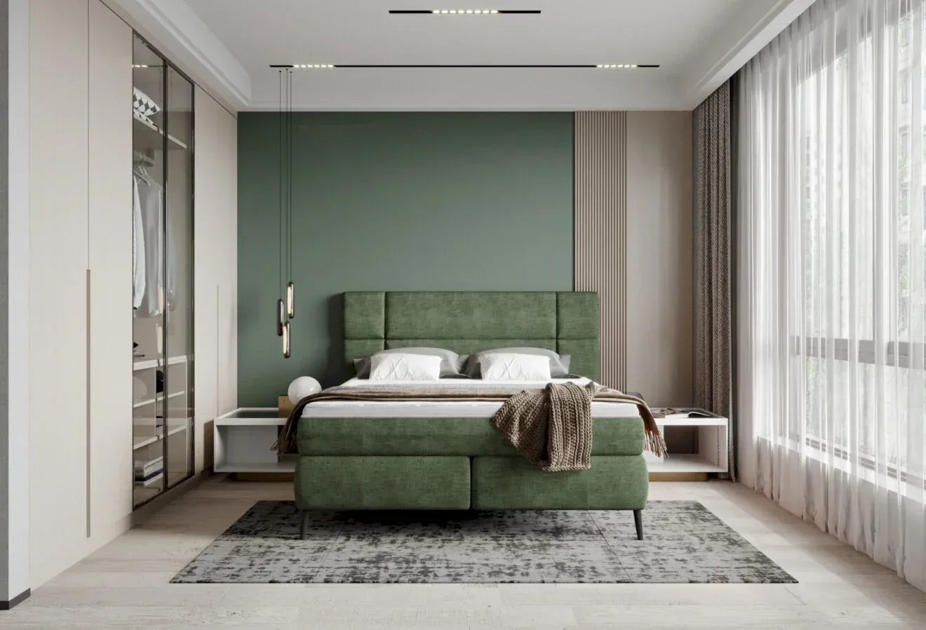 Continental bed Lucio 180x200 Gr1 - Image 5