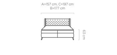 Continental bed Madison 160x200 Gr1 - Image 7