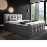 Malibu continental bed 160x200, upholstered, mattress, mattress cover, container