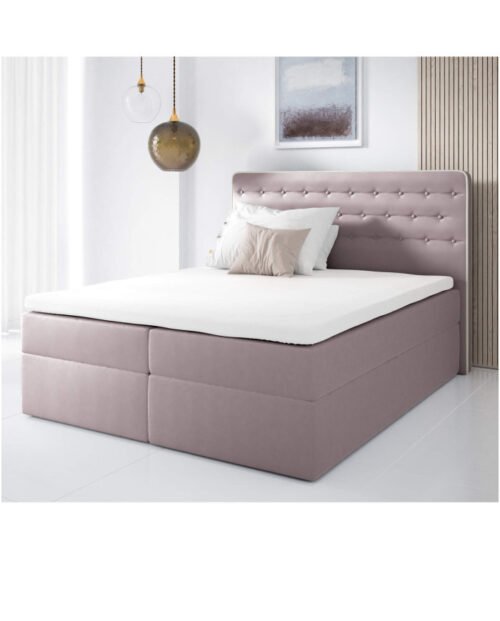 “Malmo” continental bed 120×200, upholstered, mattress, mattress cover, container