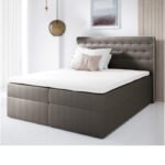 "Malmo" continental bed 200x200, upholstered, mattress, mattress cover, container