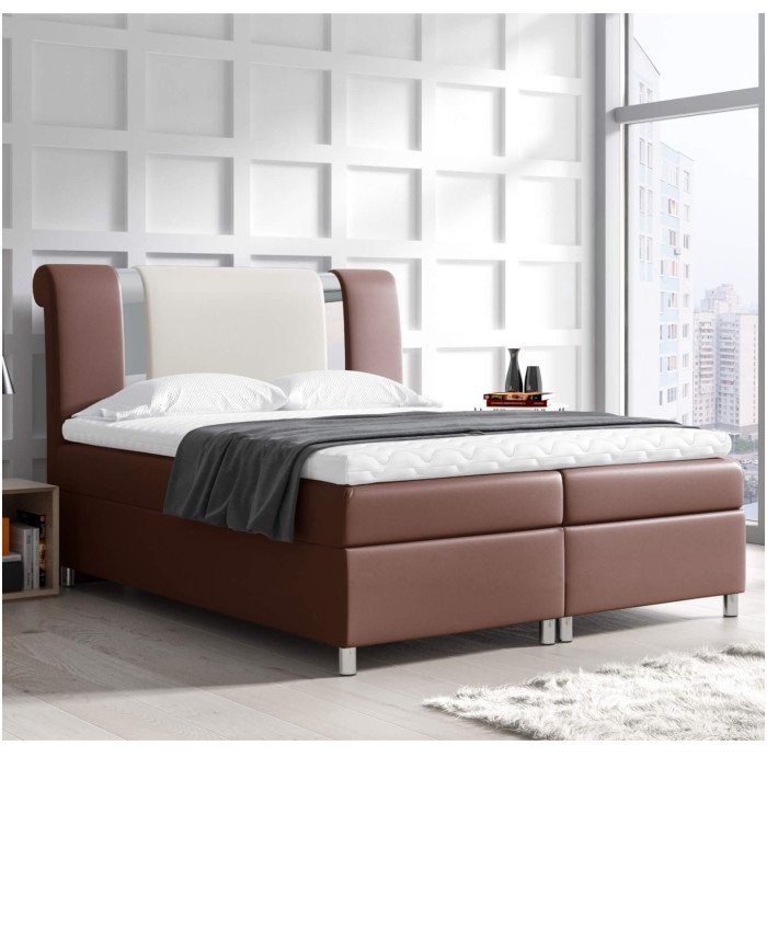 Mars continental bed 140x200, upholstered, mattress, mattress cover, container - Image 2
