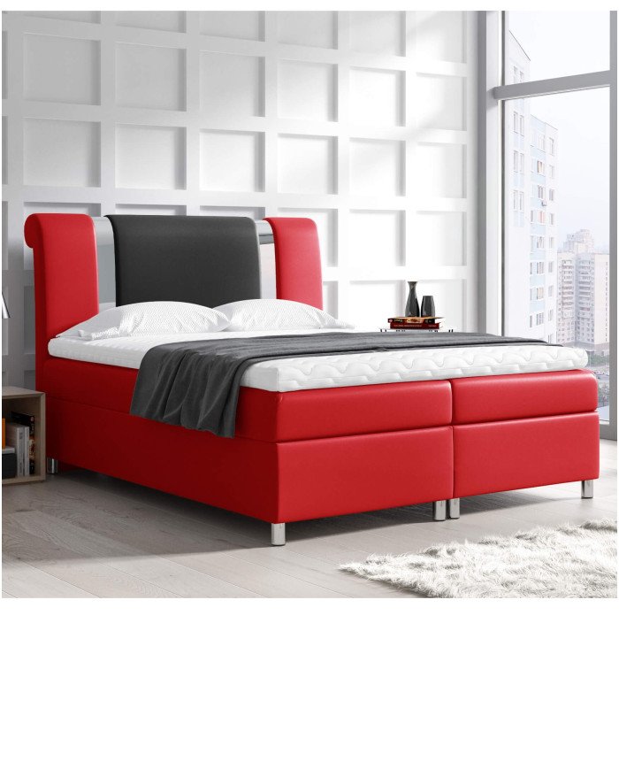 Mars continental bed 200x200, upholstered, mattress, mattress cover, container
