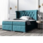 Massimo continental bed 160x200, upholstered, mattress, mattress cover, container