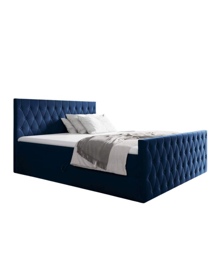 Montana continental bed 120x200, upholstered, mattresses, mattress with cover, container - Image 4