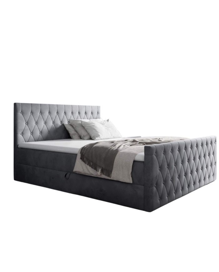 Montana continental bed 120x200, upholstered, mattresses, mattress with cover, container - Image 6