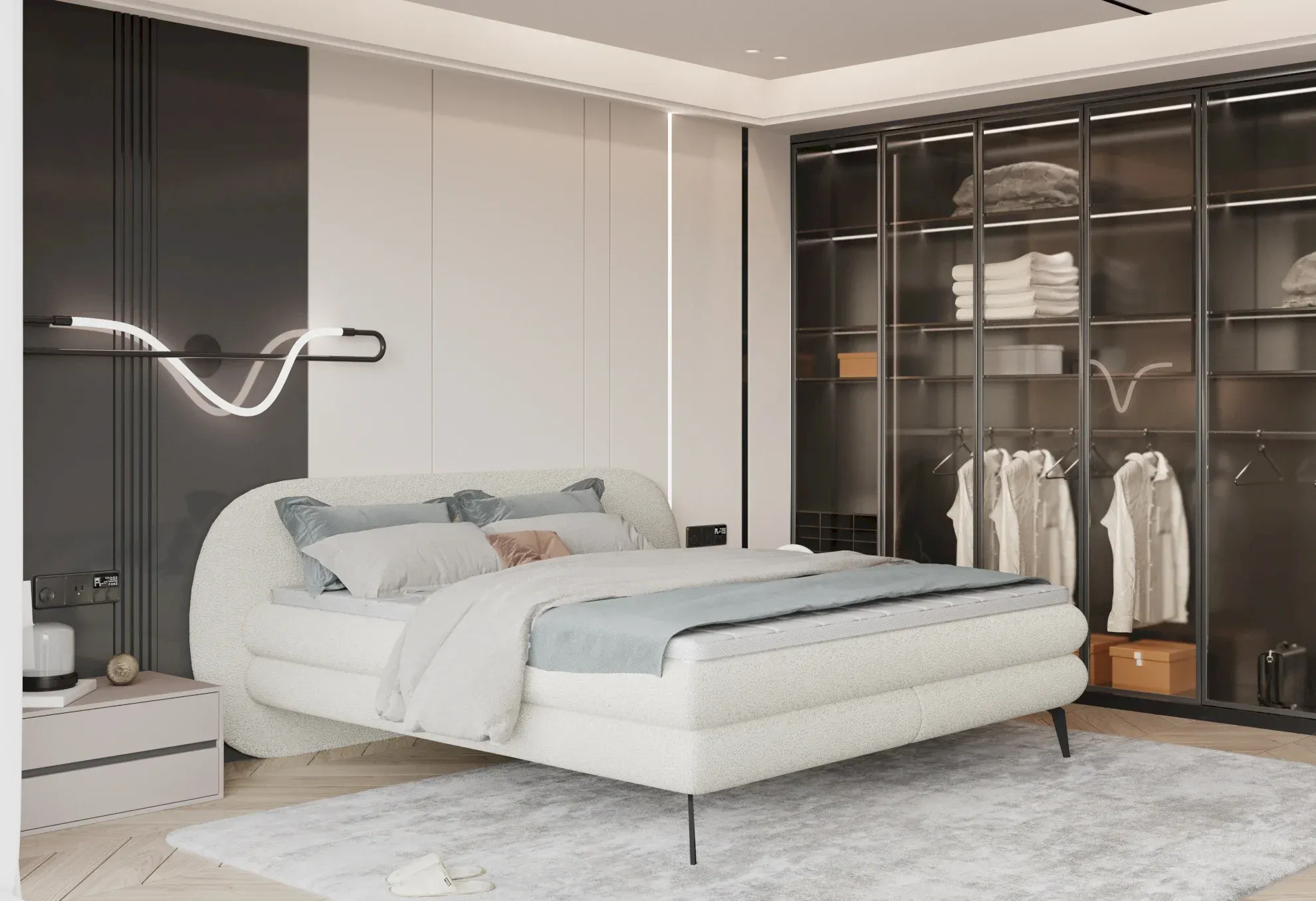 Ovo continental bed 160x200 Gr1 - Image 6