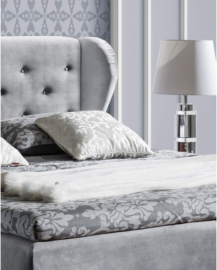 Pasito continental bed 120x200, upholstered, mattress, mattress cover, container - Image 6