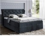 Pasito continental bed 160x200, upholstered, mattress, mattress cover, container