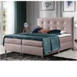 Prato continental bed 140x200, upholstered, with mattress, top layer