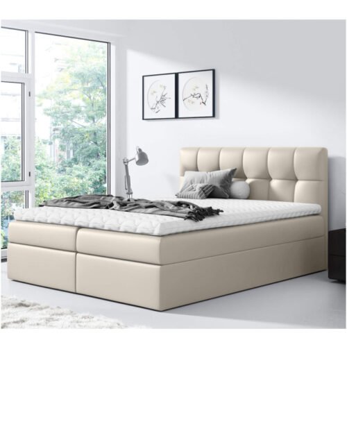 Rico continental bed 120×200, upholstered, mattress, mattress cover, container
