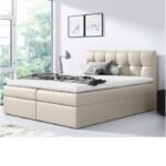 Rico continental bed 140x200, upholstered, mattress, mattress cover, container