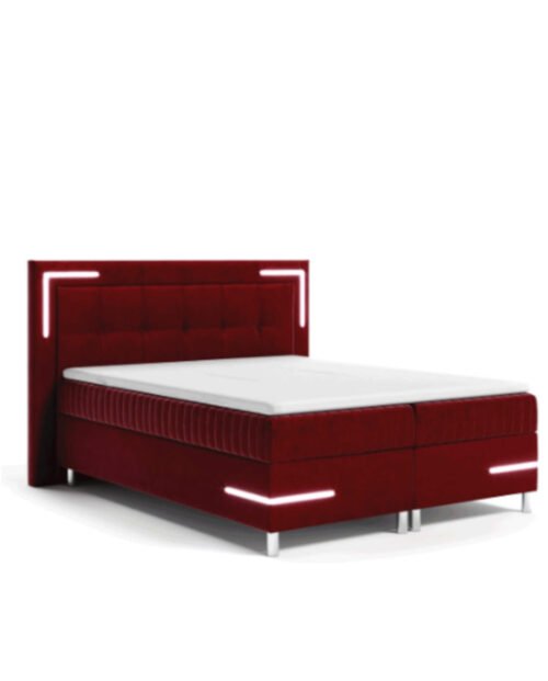 Tango 1 continental bed, with lighting, 120×200, upholstered, mattresses, mattress, container