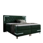 Tango 4 continental bed, with lighting, 180x200, soft, mattresses, mattress, mattress cover, container