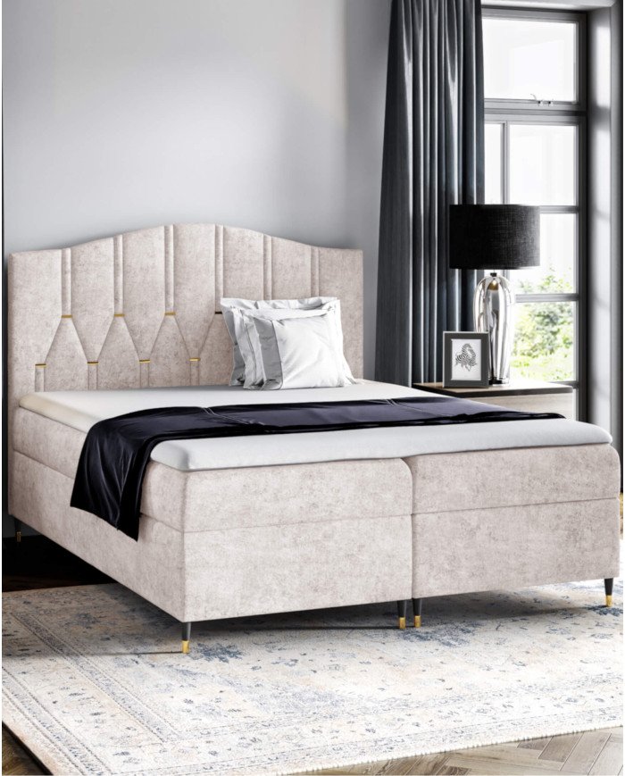 Vegas continental bed 120x200, upholstered, mattresses, mattress topper, container - Image 7