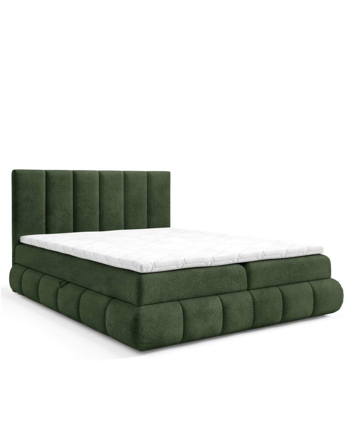 Venezia continental bed 140x200, upholstered, mattresses, mattress with cover, container - Image 6