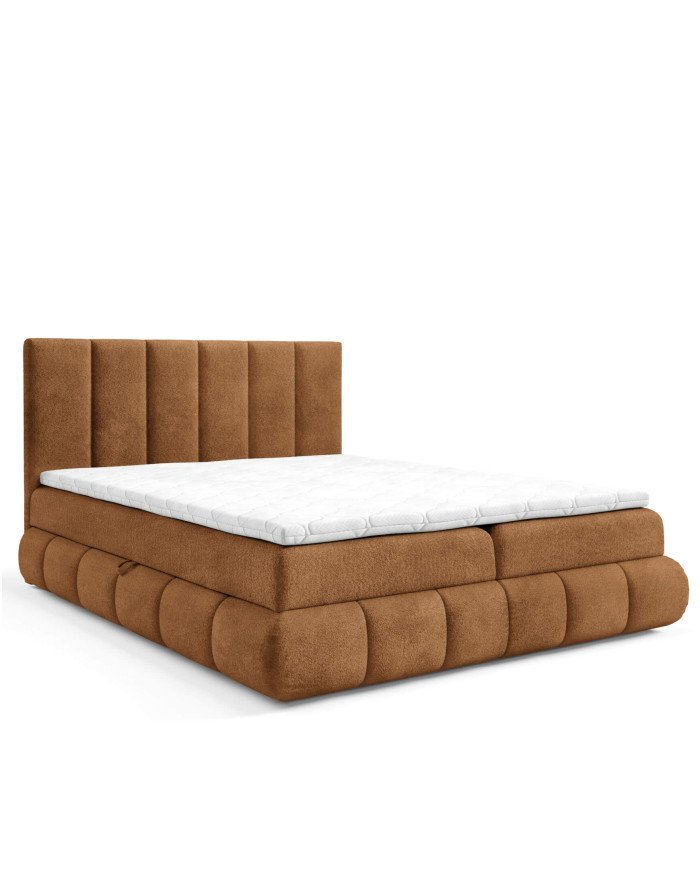 Venezia continental bed 140x200, upholstered, mattresses, mattress with cover, container - Image 7