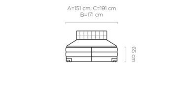 Viano continental bed 140x200 Gr1 - Image 7