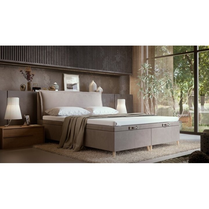 Continental bed with storage box Liyow 180x200cm Forte