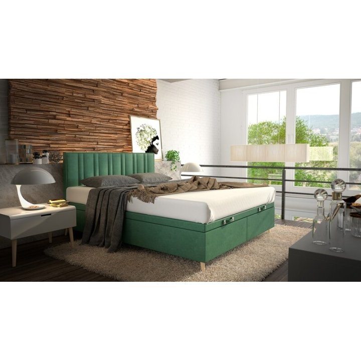 Palermo continental bed with storage box 140x200cm Forte