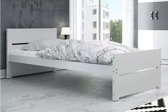 BARTEK single youth bed 90x200, white