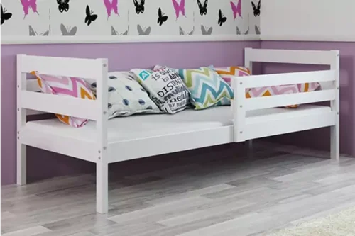 ERYK single youth bed 80×190 with mattress, white