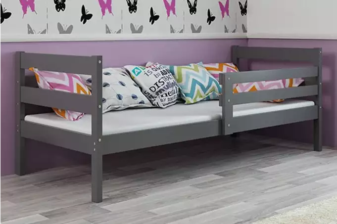 ERYK single youth bed 80X190, graphite color