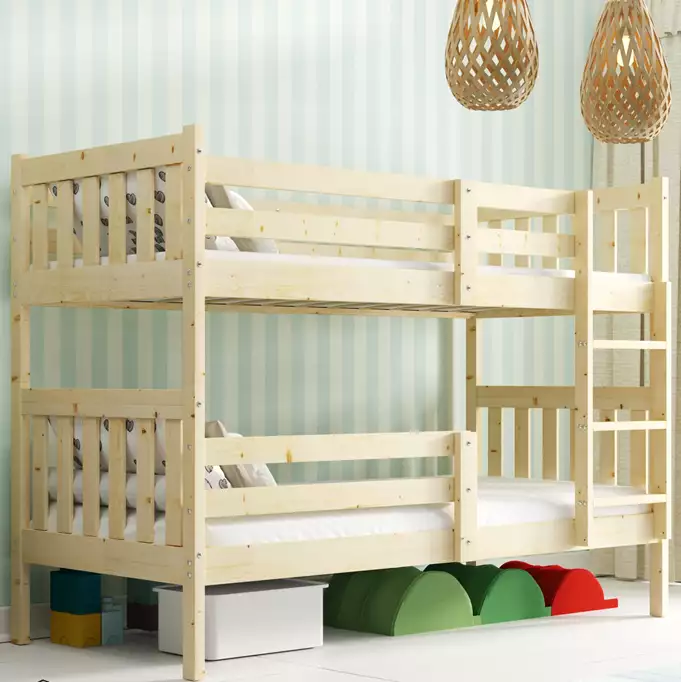 KACPER 90X200 youth bunk bed with mattress, pine - Image 3