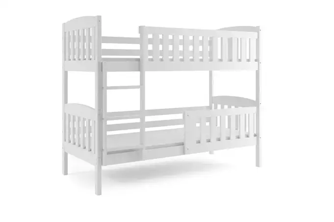 KUBUŚ youth bunk bed 90x200 with mattress, white - Image 5